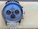 BLS factory Breitling Navitimer Super Clone b01 Chronograph Sky Blue Dial Steel Watch 43 mm